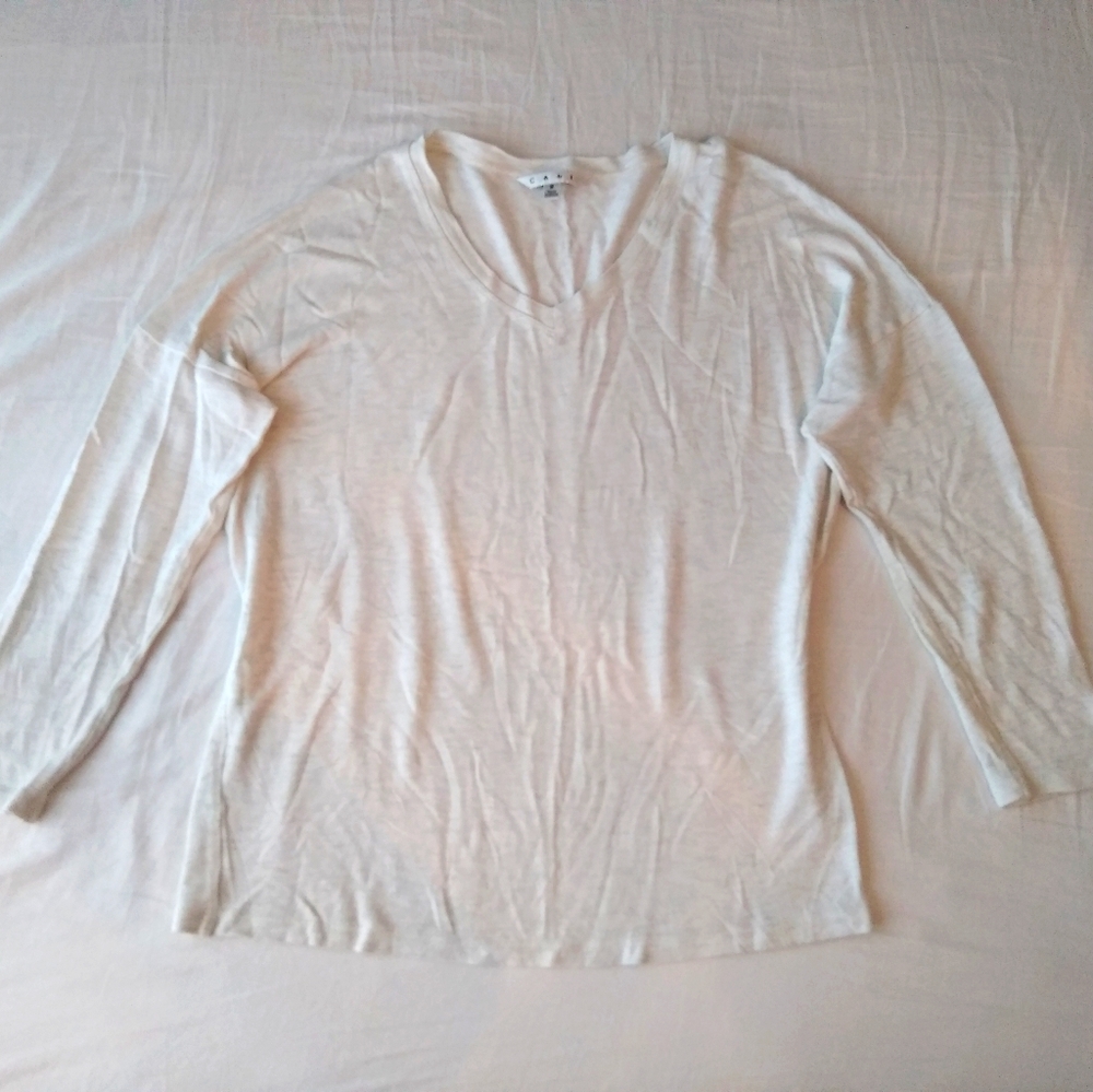CAbi Long Sleeve V Neck Top